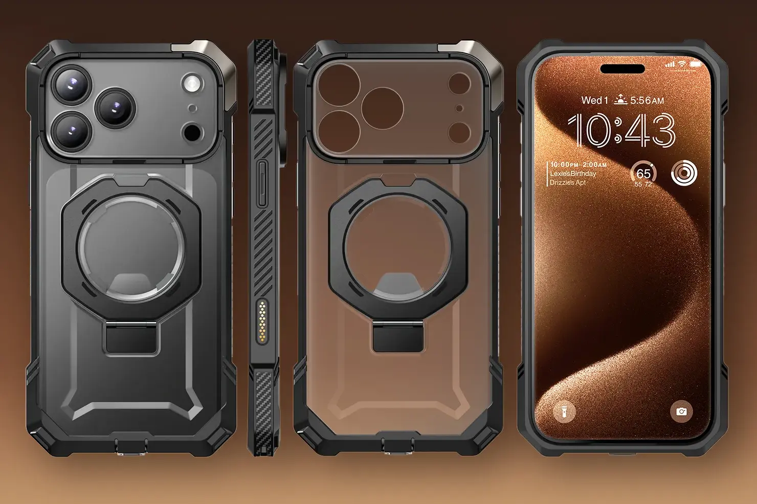 Coque Antichoc SUPCASE UB Grip MagSafe Noire pour iPhone 17 Pro