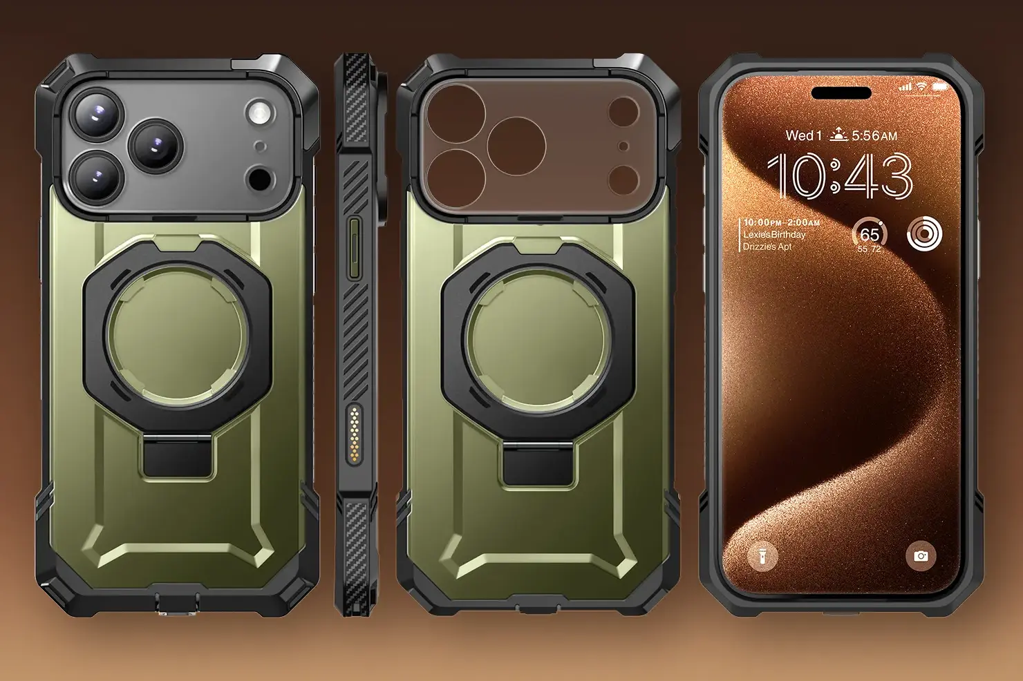 Coque Antichoc SUPCASE UB Grip MagSafe verte pour iPhone 17 Pro