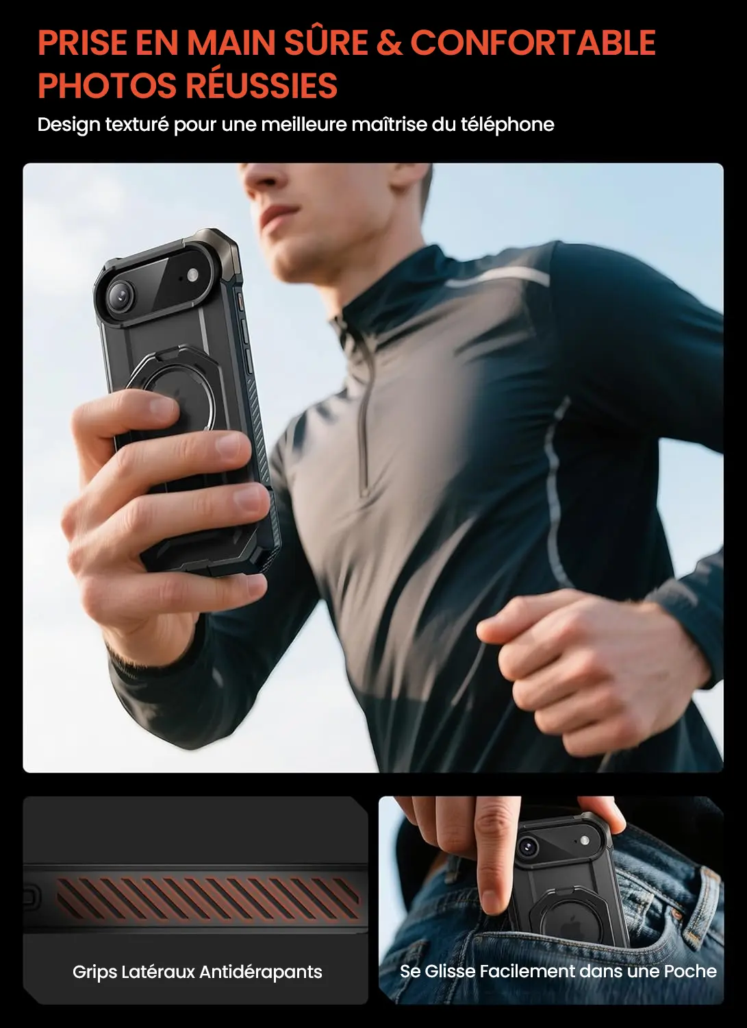 Coque SUPCASE UB Grip iPhone Air avec grip latéraux antidérapants