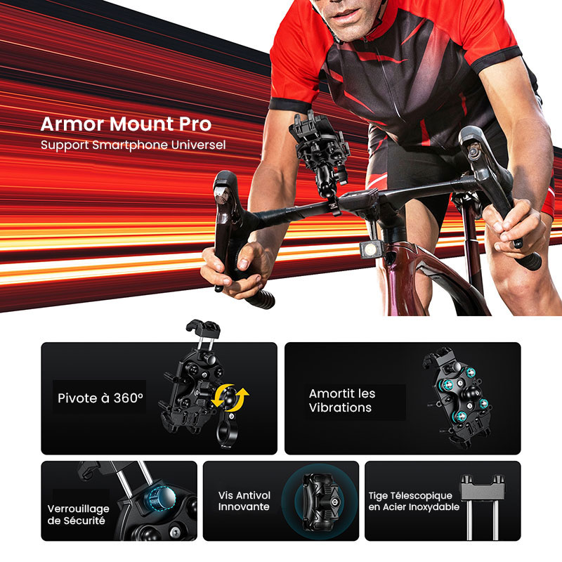 Support Vélo/Moto ULEFONE Armor Mount Pro