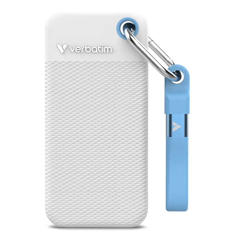 Disque Dur Externe VERBATIM Pocket SSD 1TB Edition Couleur Blanche