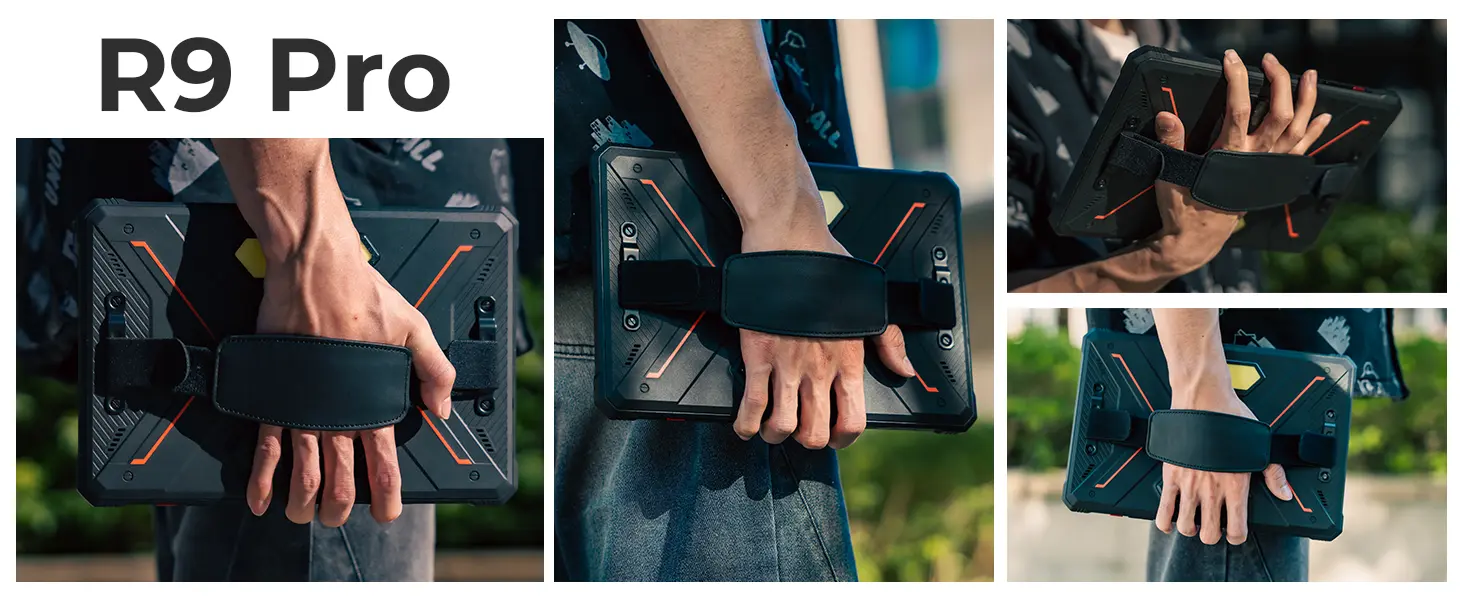 HOTWAV R9 Pro – Dragonne de main ergonomique intégrée pour une prise en main sécurisée sur le terrain