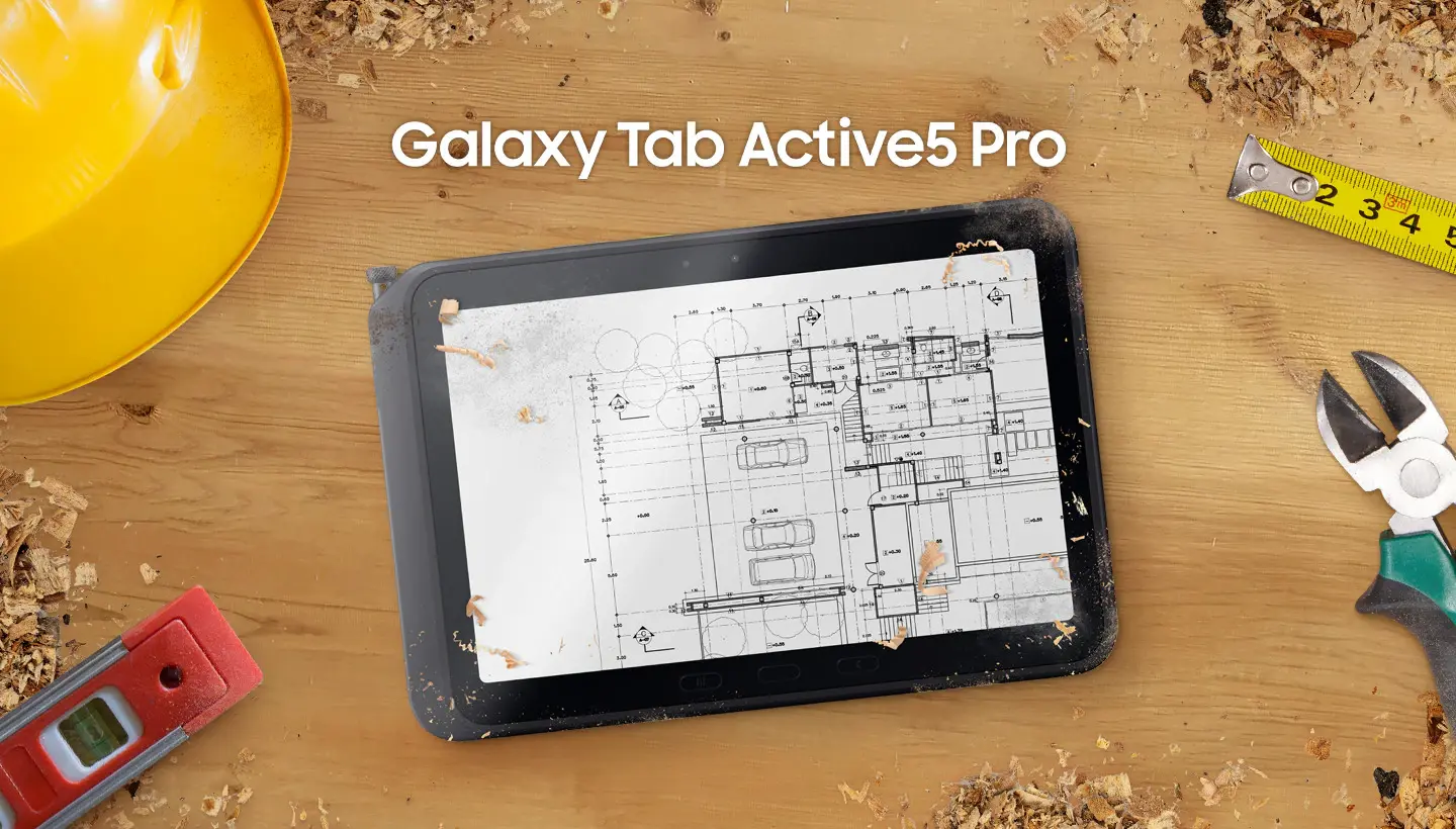 Tablette Samsung Galaxy Tab Active5 Pro 5G robuste usage professionnel terrain