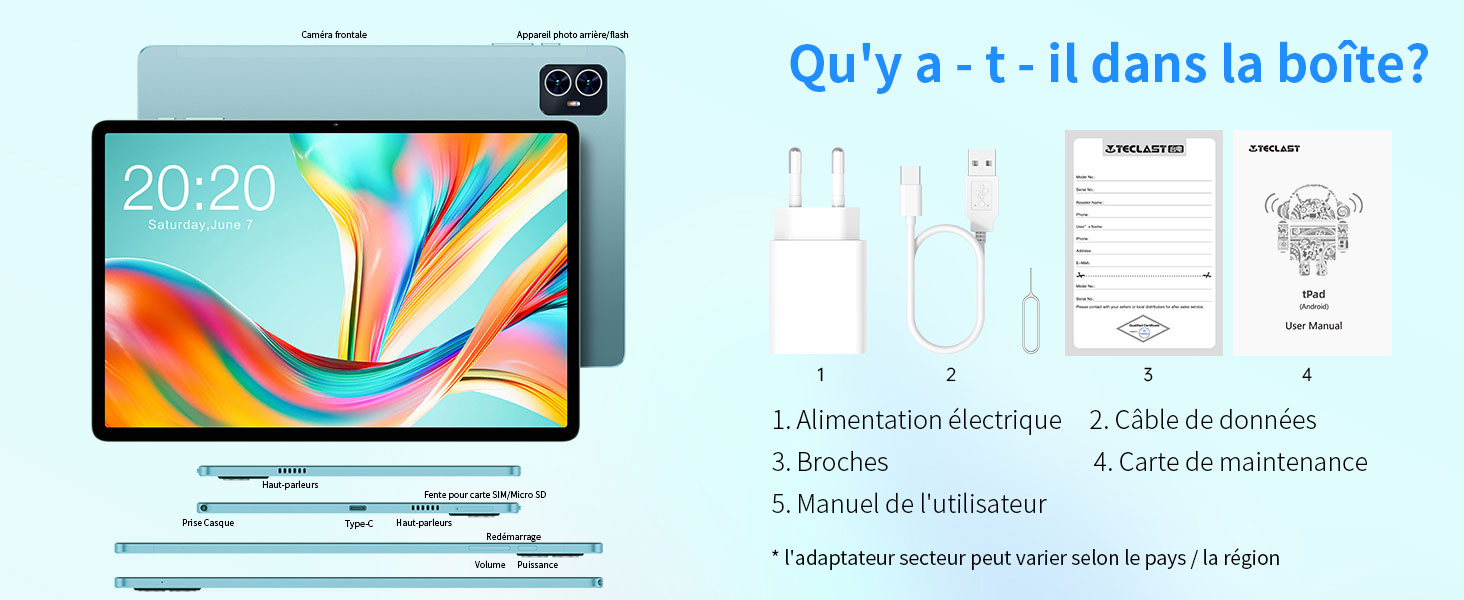 Tablette 4G TECLAST M50