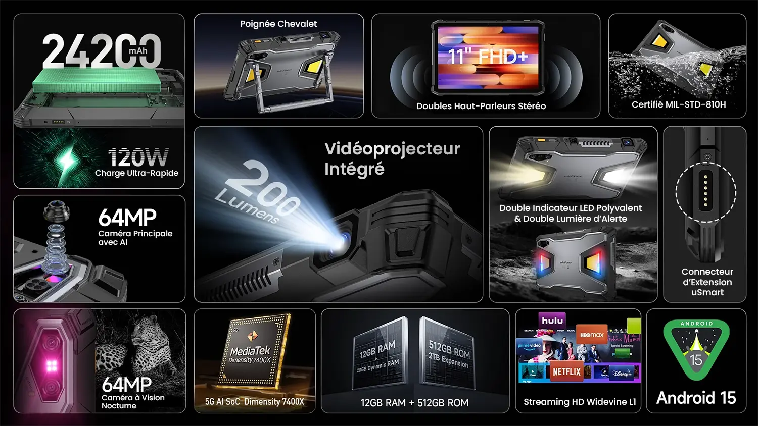 Tablette ULEFONE Armor Pad 5 Ultra 5G