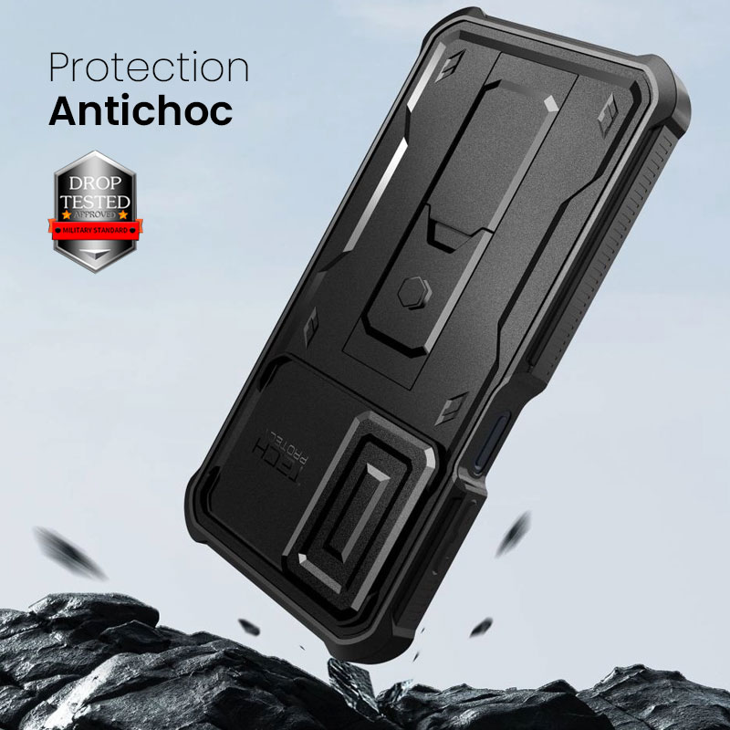 Coque Intégrale Antichoc TECH-PROTECT Kevlar Cam+ pour Galaxy A16 4G & 5G