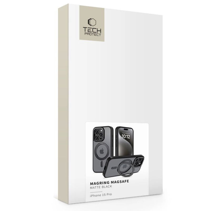 Coque MagSafe TECH-PROTECT MagRing pour iPhone 15 Pro