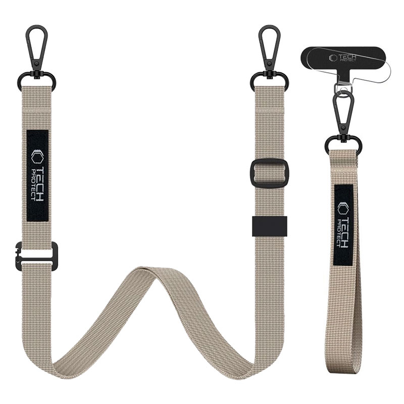 Pack Bandoulière & Dragonne TECH-PROTECT C65 Crossbody Leash en Corde