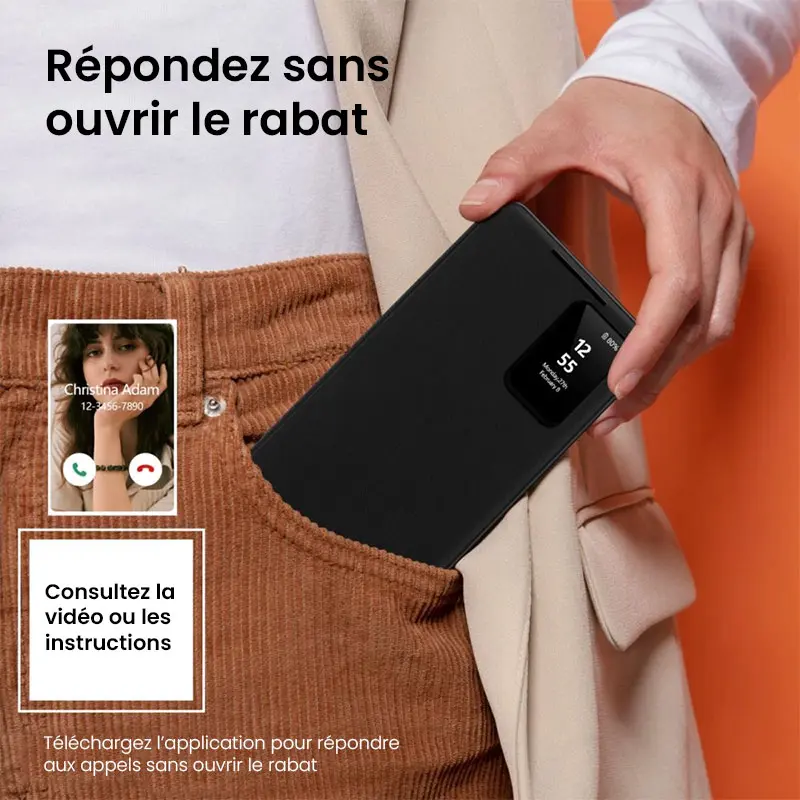 Fenêtre intelligente Smart View étui Galaxy A57