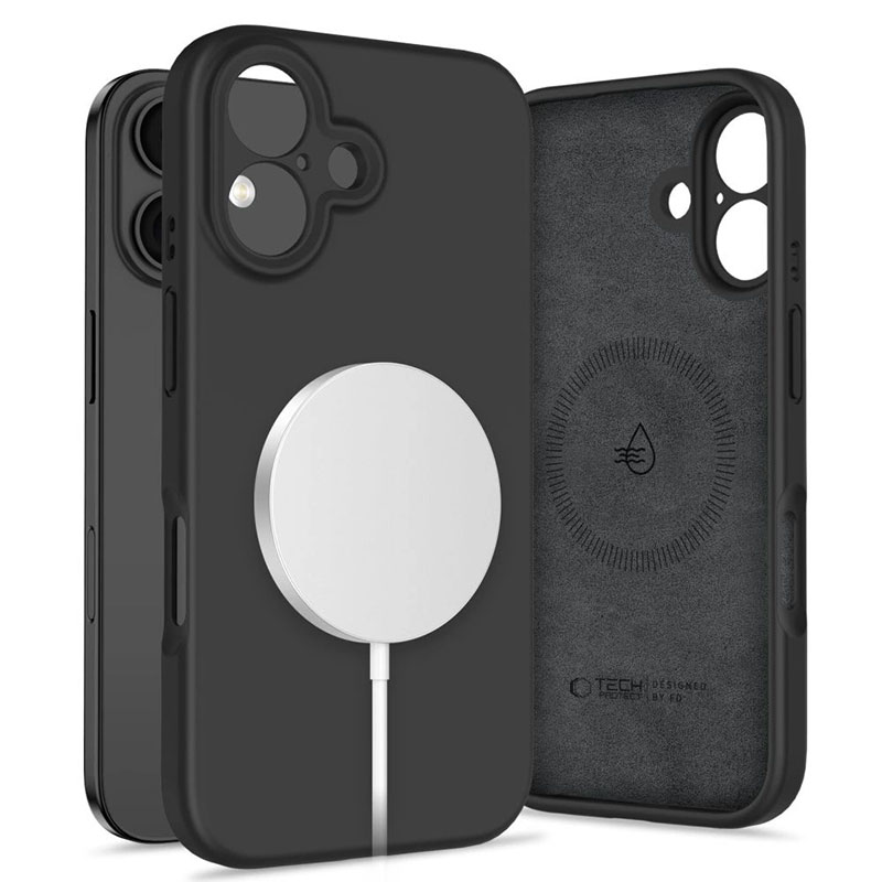 Coque MagSafe TECH-PROTECT Liquid Silicone avec Cache Caméra pour iPhone 16