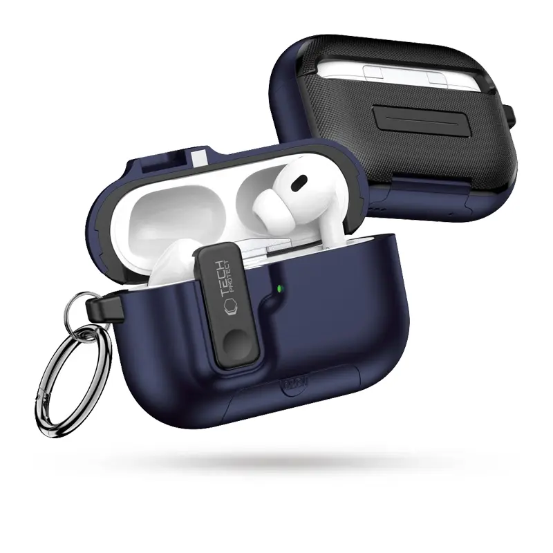 Coque TECH-PROTECT Slim Hook Case pour AirPods Pro 3 - Modèle Bleu marine
