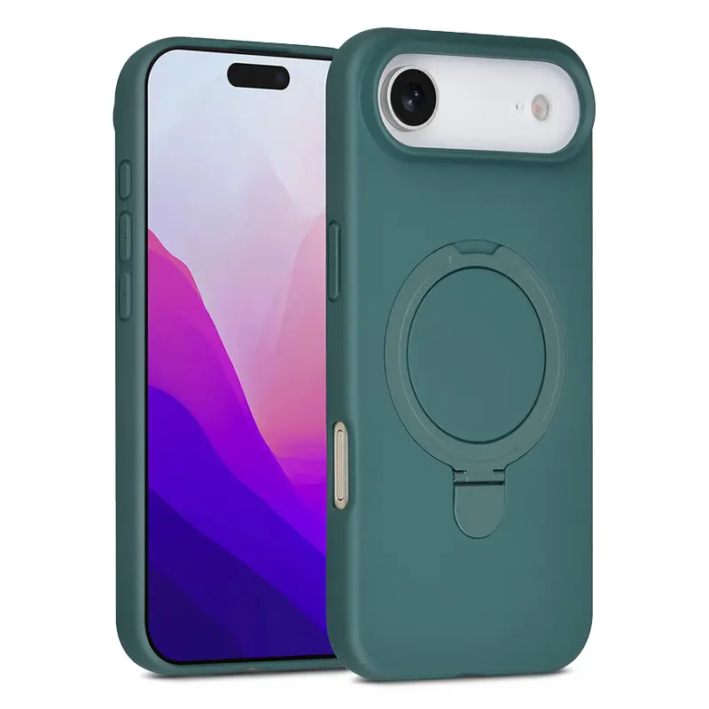 Coque Silicone TUNIQ Ring Stand Hanger MagSafe pour iPhone Air - Pin