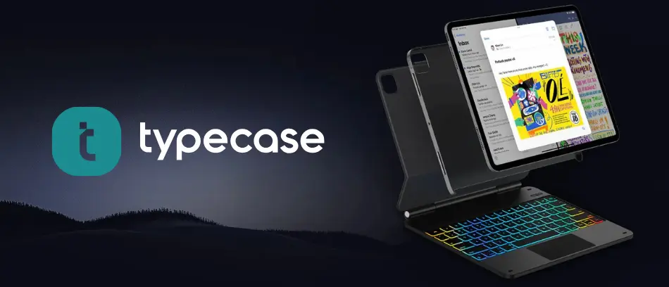 Étui Clavier Bluetooth TYPECASE Edge+ pour iPad Pro 12,9' et iPad Air 13'