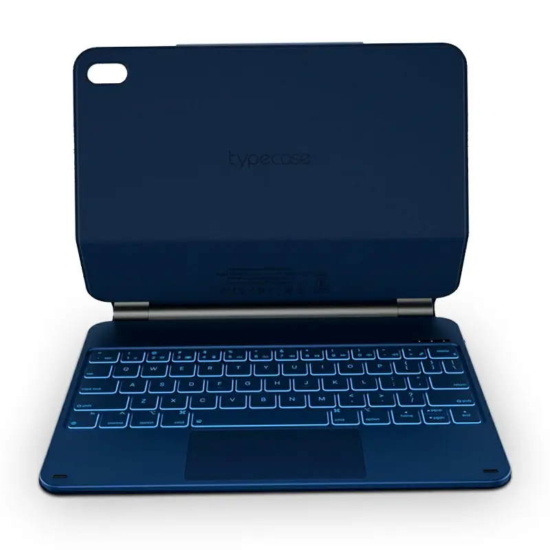 Étui-Clavier Bluetooth TYPECASE Edge iPad 11''/10,9'' - Modèle Bleu