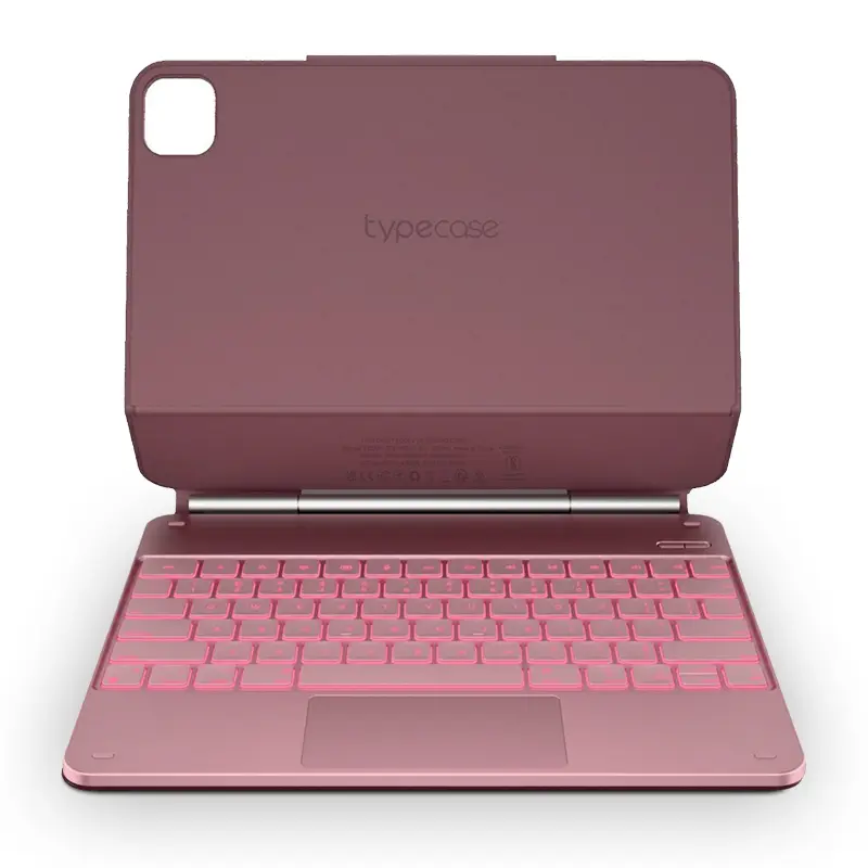 Étui-Clavier Bluetooth TYPECASE Edge iPad Pro 12,9'' & iPad Air 13'' - Modèle Rose
