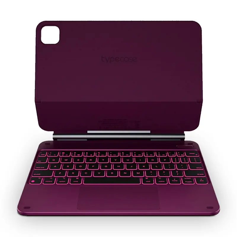 Étui-Clavier Bluetooth TYPECASE Edge iPad Pro 11'' & iPad Air 11'' - Modèle Framboise