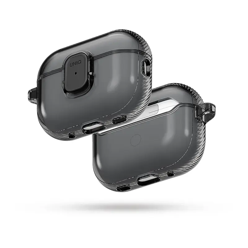 Étui Silicone UNIQ Glase Pro Transparent pour AirPods Pro 3 - Coloris Noir