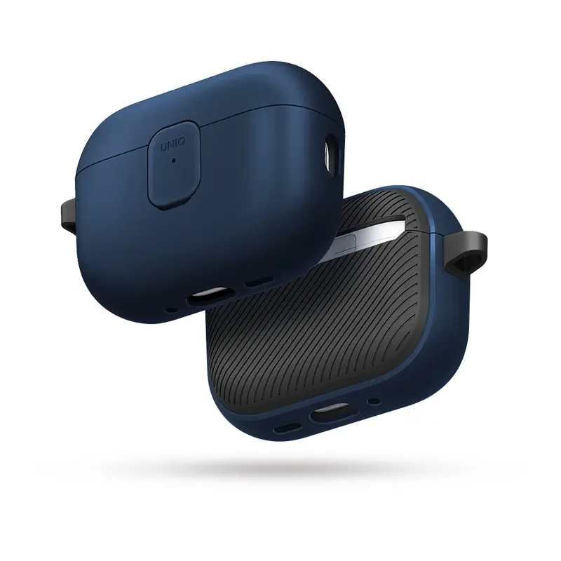 Étui Silicone Bicolore UNIQ Clyde pour AirPods Pro 3 - Coloris Bleu Marine