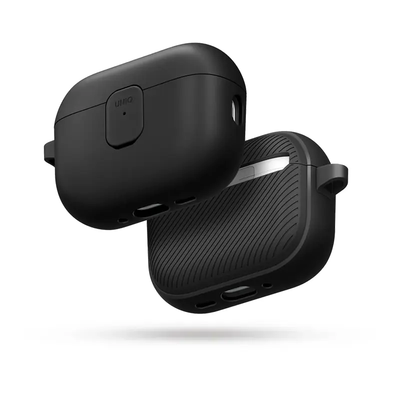 Étui Silicone Bicolore UNIQ Clyde pour AirPods Pro 3 - Coloris Noir