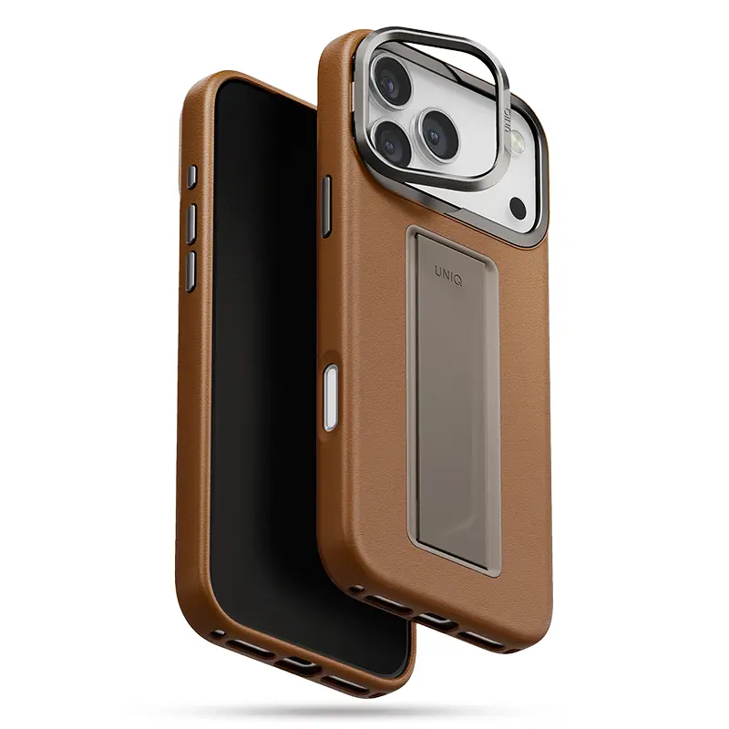 Coque MagSafe UNIQ Heldro Pro FlexGrip™ pour iPhone 17 Pro Max - Modèle Marron