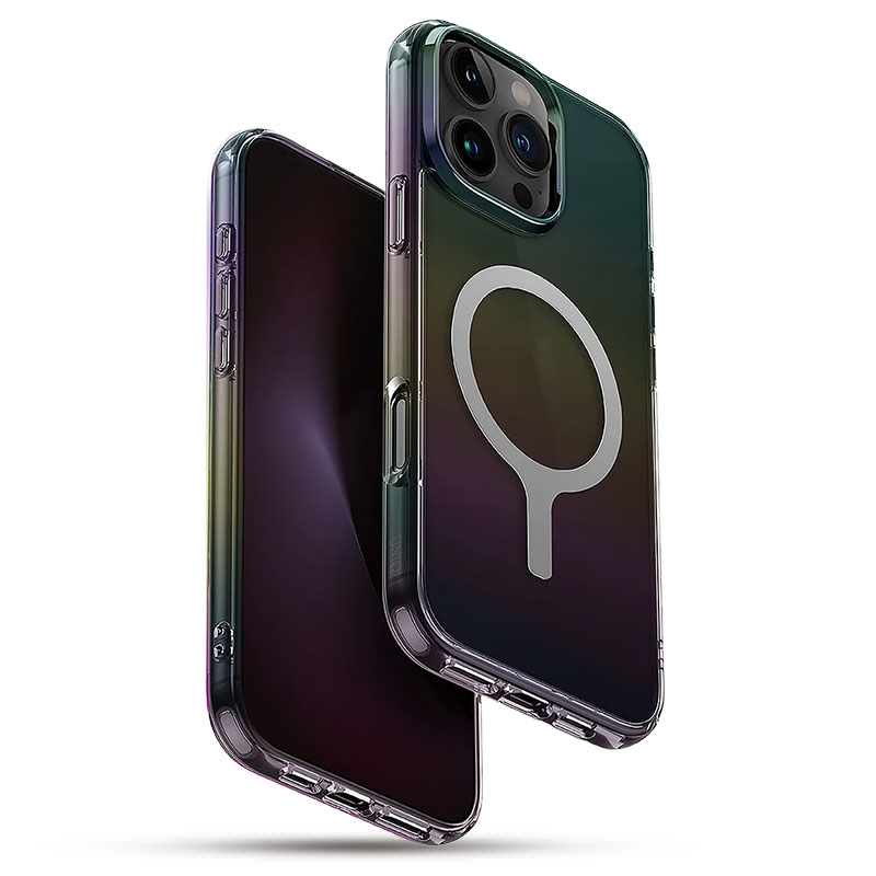 Coque MagSafe UNIQ Iridescia avec Effet Holographique pour iPhone 16 Pro Max