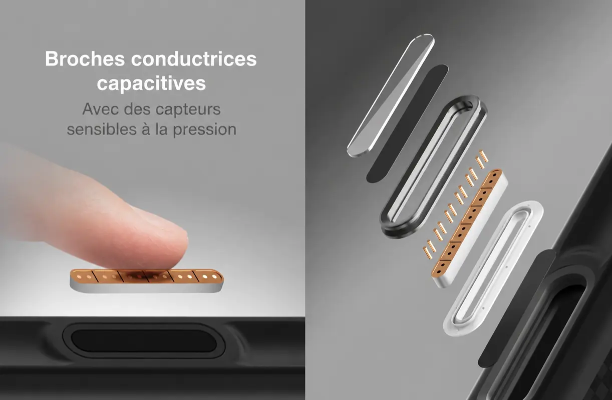 Commande HapticCore™ Camera Control de la coque UNIQ Keva Mōv pour iPhone 18 Pro / iPhone 17 Pro
