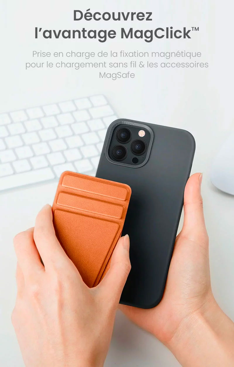 Coque MagSafe UNIQ Lino Hue MagClick En Silicone Liquide pour iPhone 15 Pro