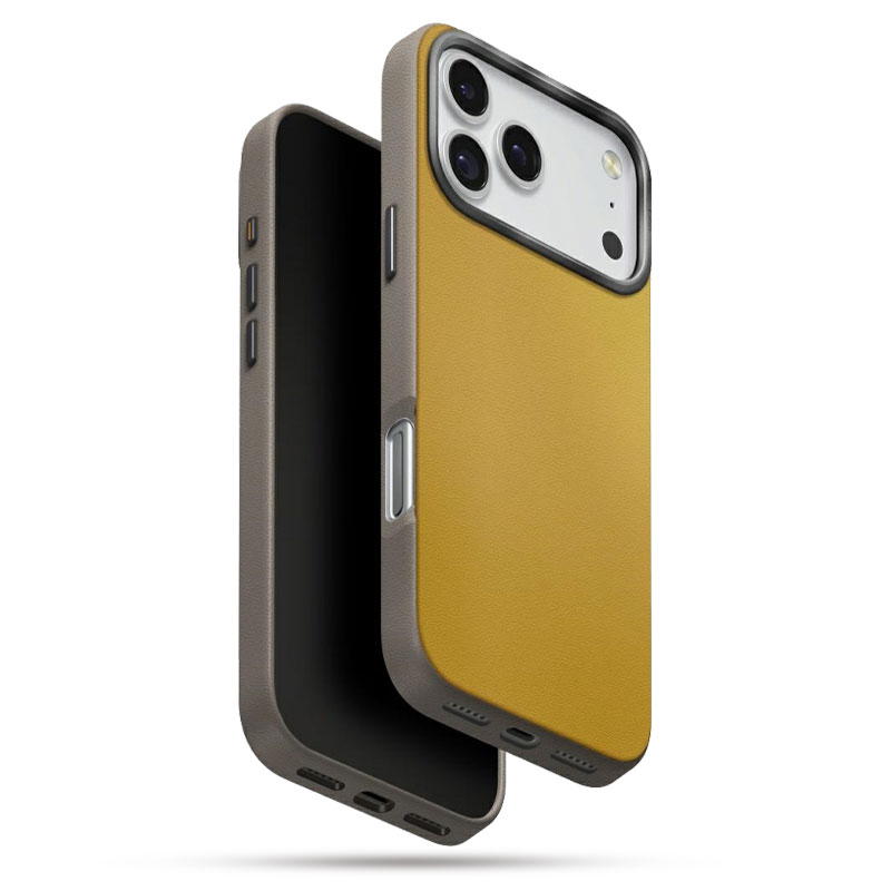 Coque MagSafe UNIQ Lyden DS MagClick Bicolore En Similicuir pour iPhone 17 Pro Max