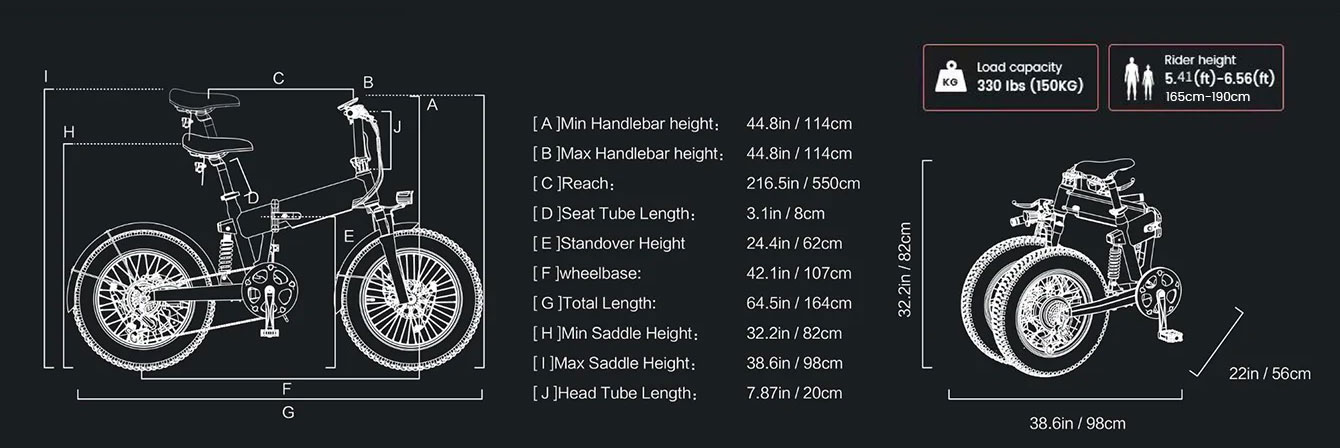 Vélo Électrique Pliant PVY Turbo