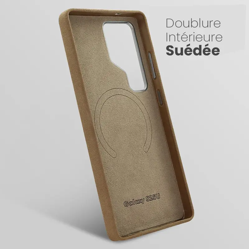 Coque Magnétique VIETAO en Cuir PU pour Galaxy S24 Ultra - Revêtement façon Daim