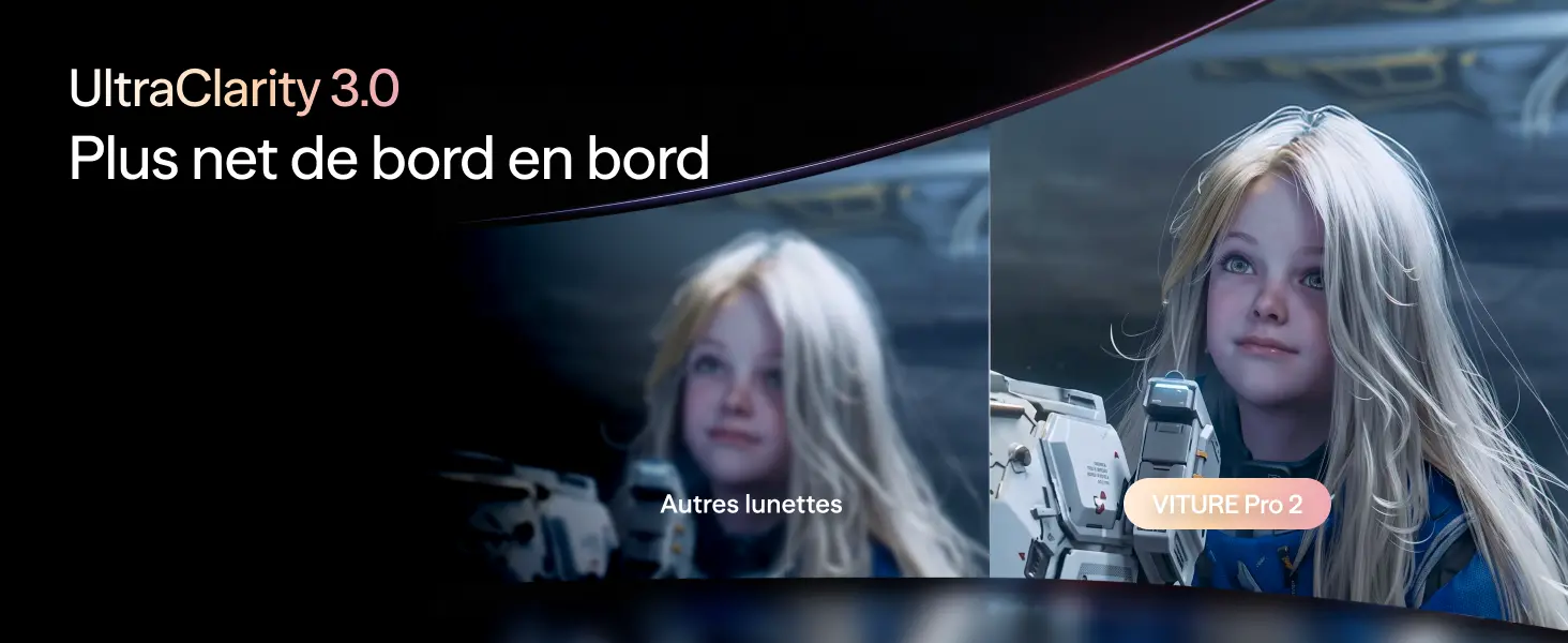 VITURE Pro 2 XR – UltraClarity 3.0 pour une image nette de bord en bord