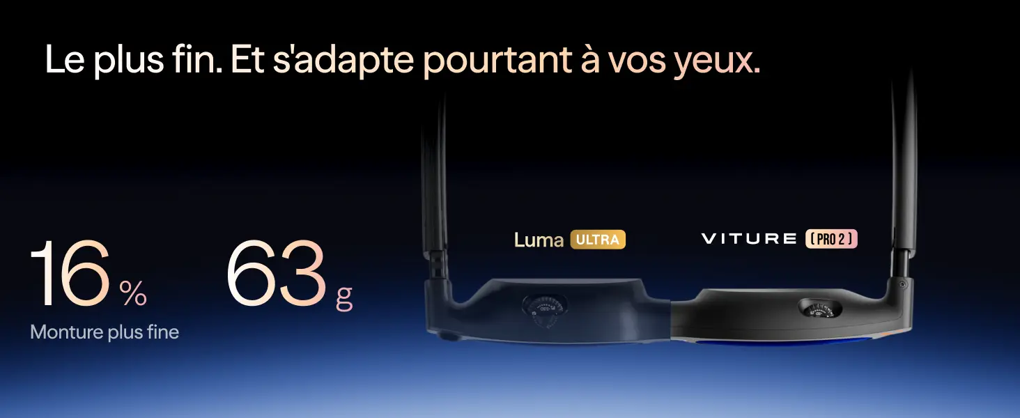 VITURE Pro 2 XR – monture fine et légère de 63 g