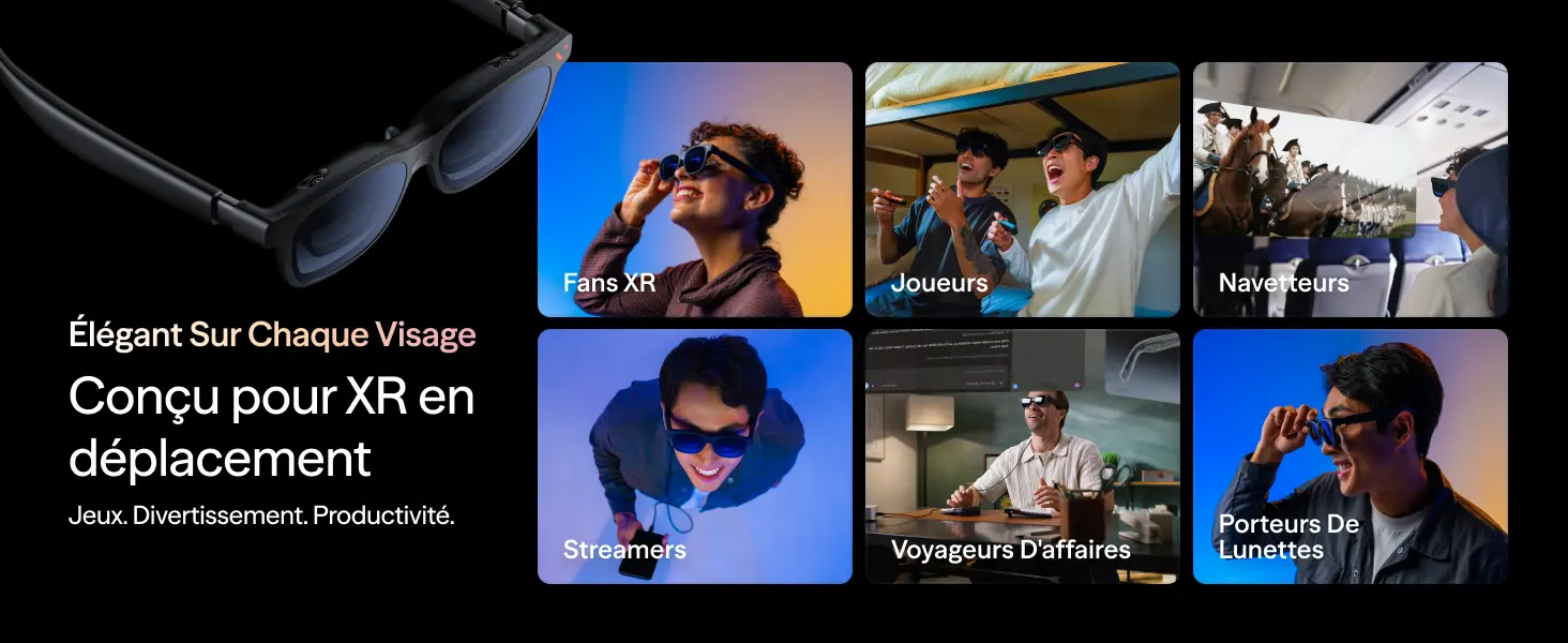 VITURE Pro 2 XR – conçues pour le divertissement, le jeu, le voyage et la productivité