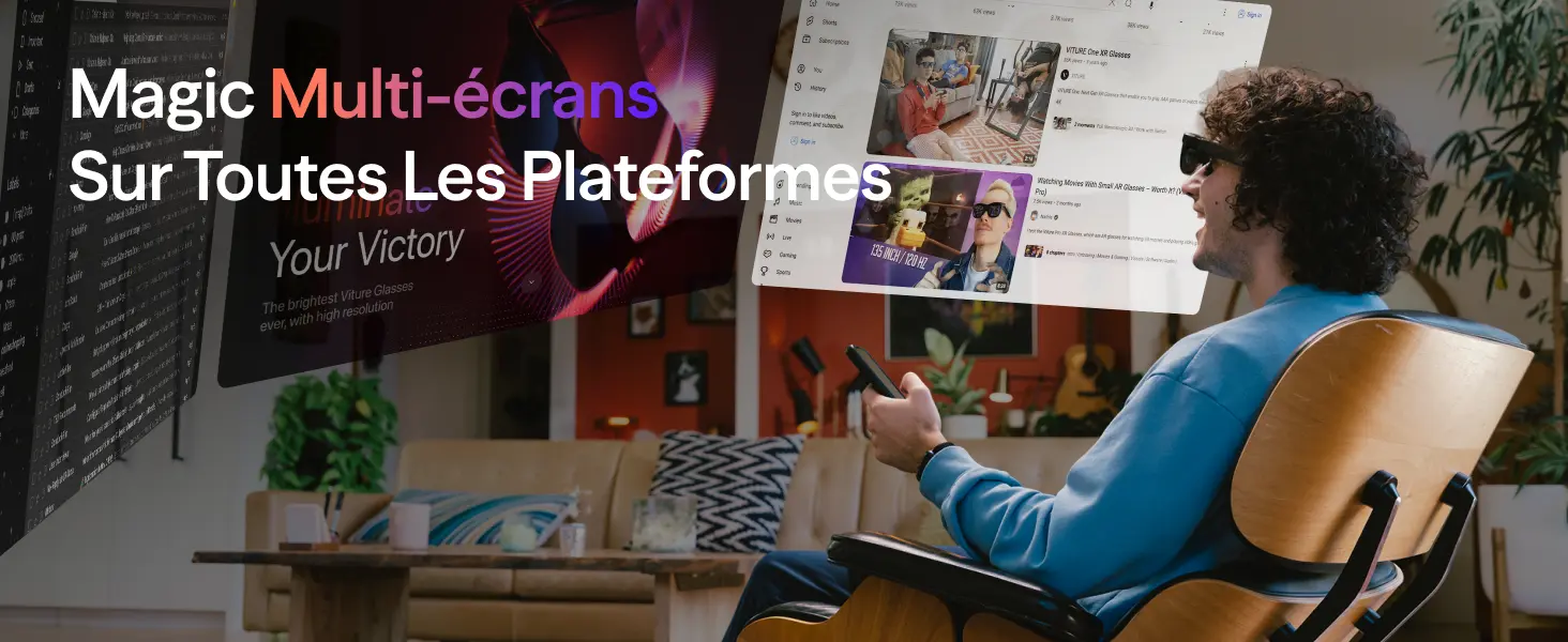 Affichage multi-écrans sur toutes les plateformes avec VITURE Luma Pro XR
