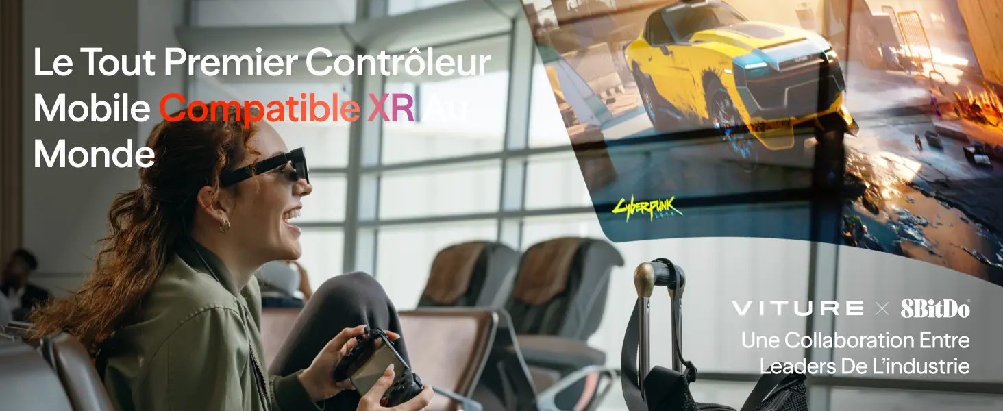 Contrôleur mobile compatible XR VITURE en partenariat avec 8BitDo