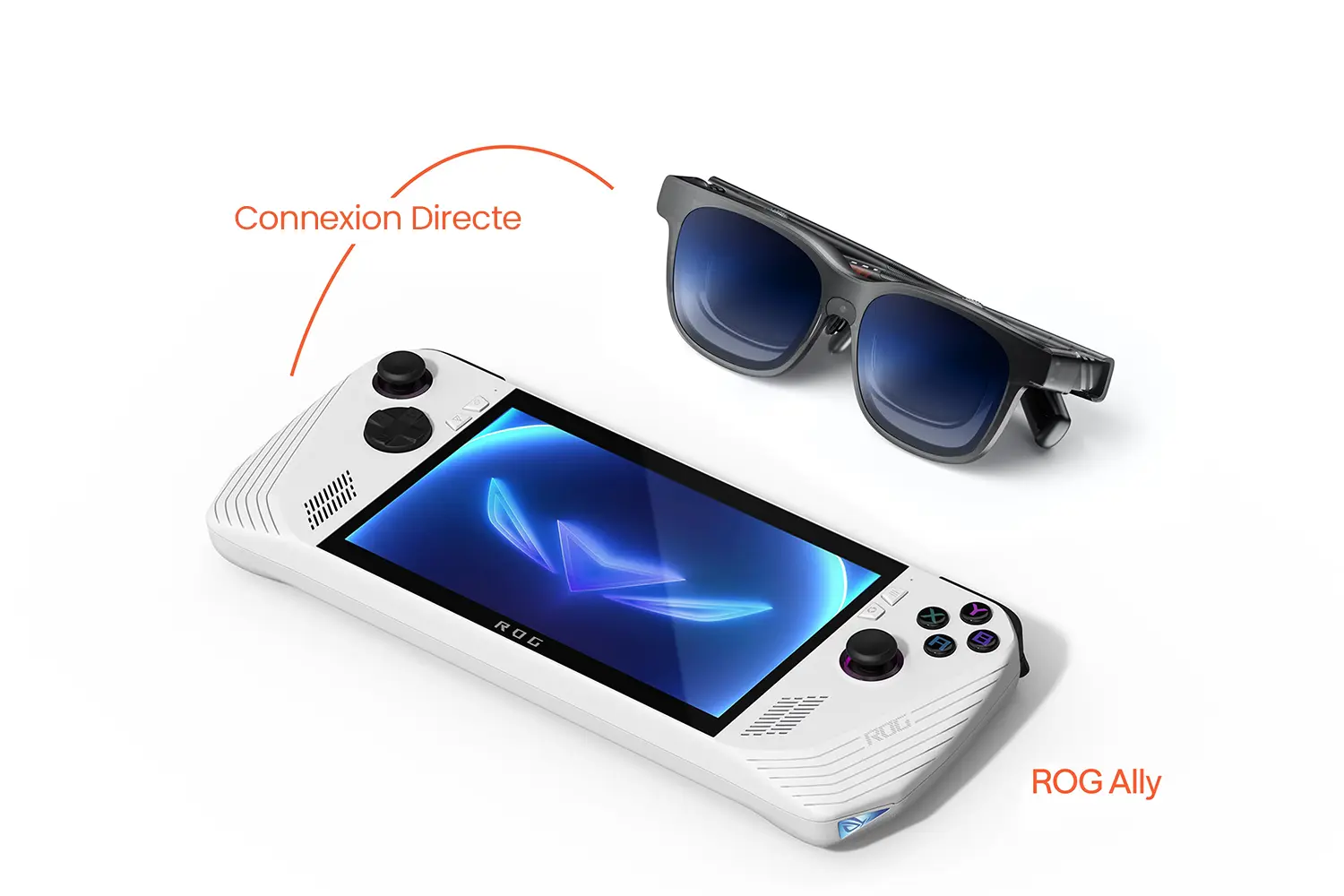 Connexion directe VITURE Luma Pro XR avec console ROG Ally