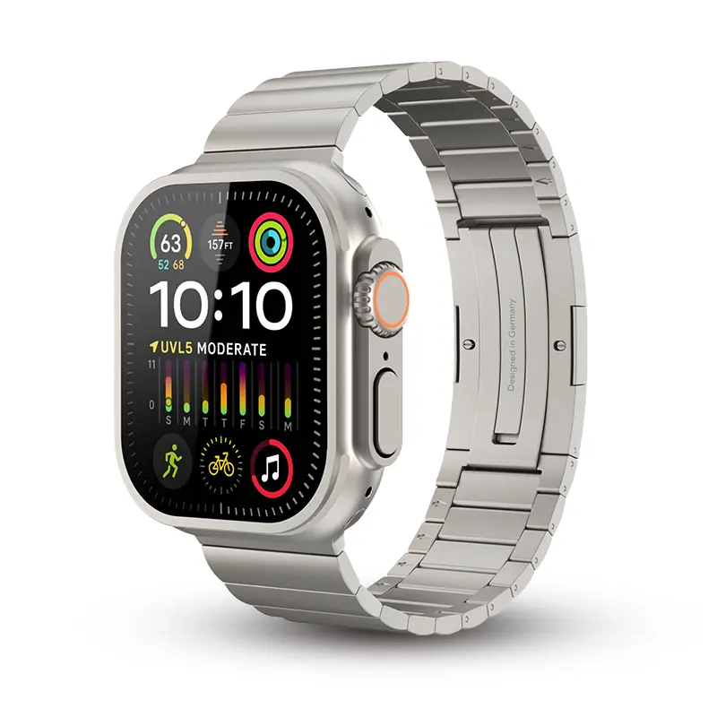 Bracelet VONMÄHLEN Link Band Pro Titanium pour Apple Watch - Coloris Naturel