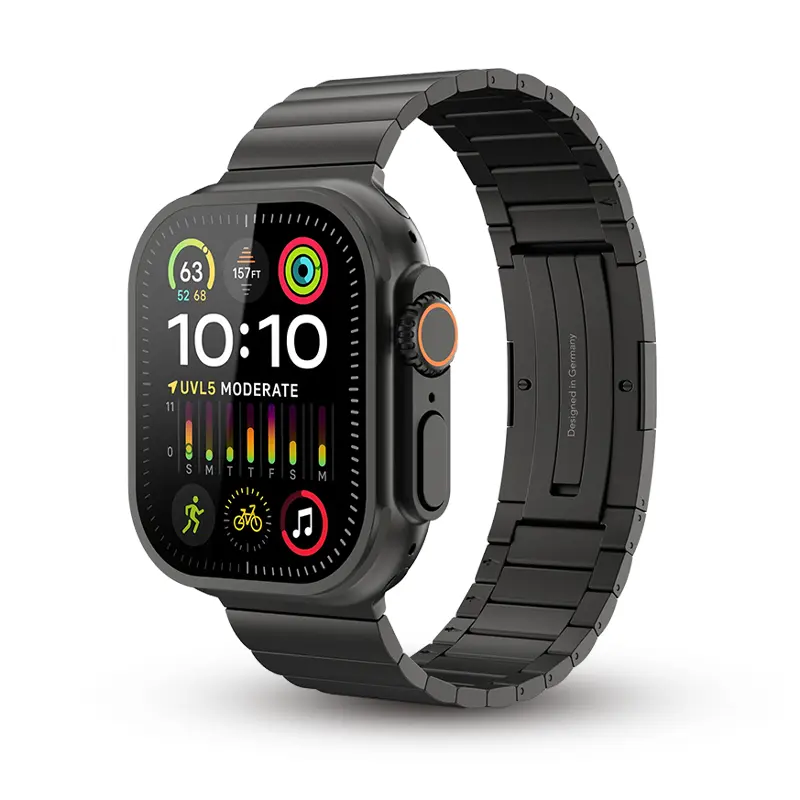 Bracelet VONMÄHLEN Link Band Pro Titanium pour Apple Watch - Coloris Noir
