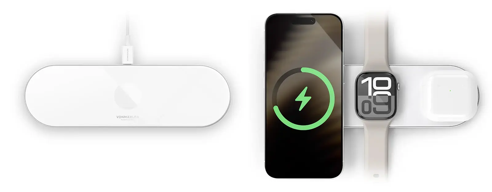 Chargeur Induction 3-en-1 VONMÄHLEN Aura Home