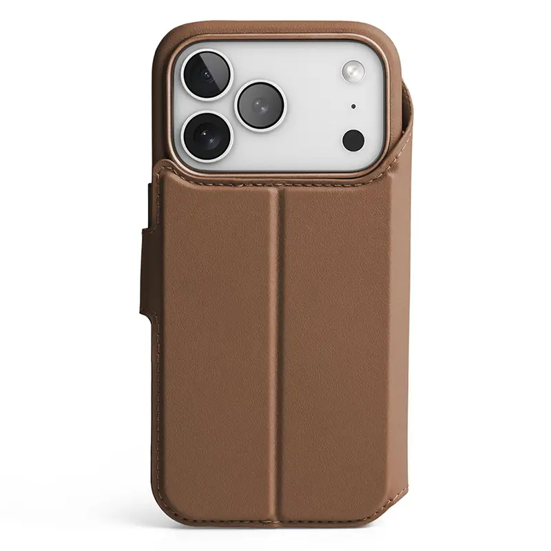 Étui Folio VONMAHLEN MagSafe Detachable Wallet pour iPhone 17 Pro Max - Modèle Marron