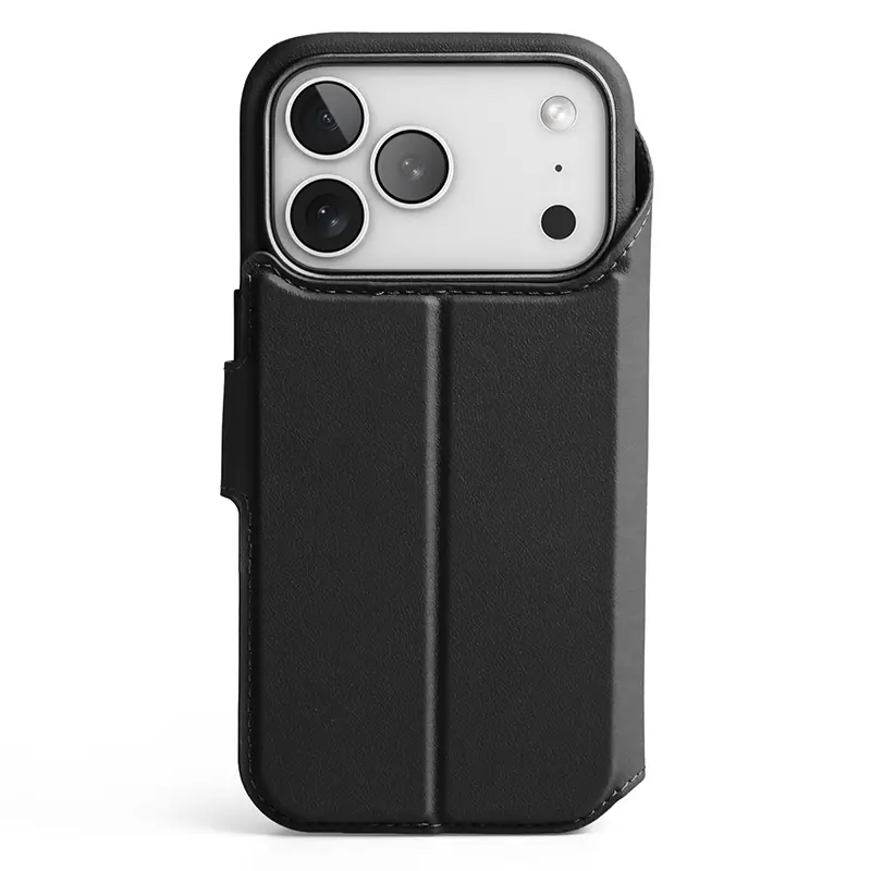 Étui Folio VONMAHLEN MagSafe Detachable Wallet pour iPhone 17 Pro Max - Modèle Noir