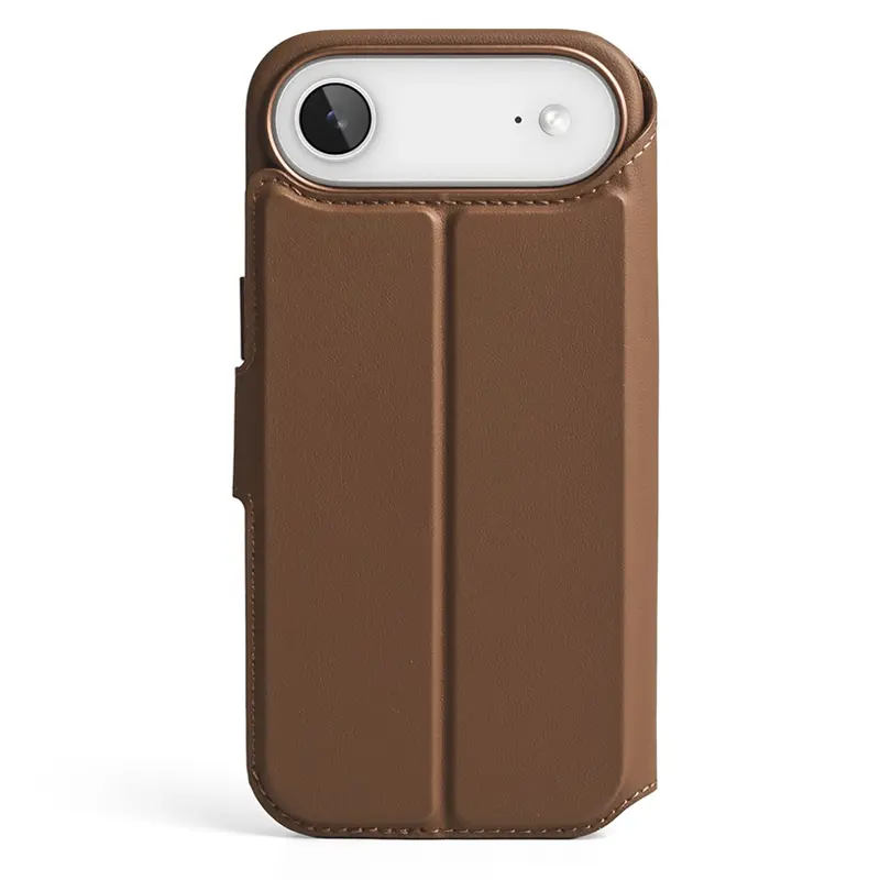 Étui Folio VONMAHLEN MagSafe Detachable Wallet pour iPhone Air - Modèle Marron