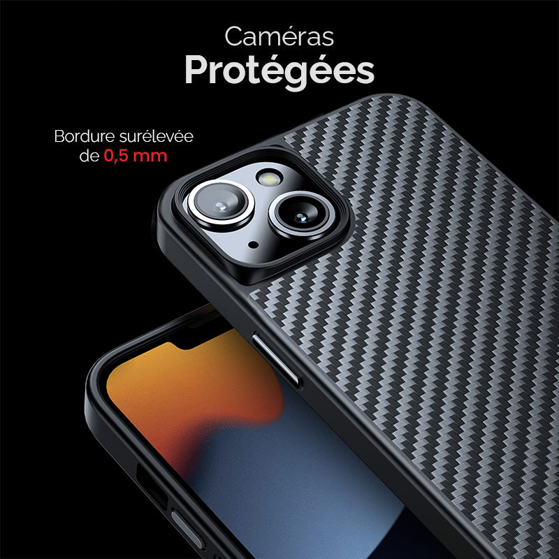 Coque MagSafe WLONS avec Revêtement en Kevlar pour iPhone 13
