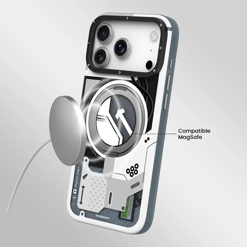 Utilisation quotidienne coque YOUNGKIT Cyberpunk 360 iPhone 17 Pro Max