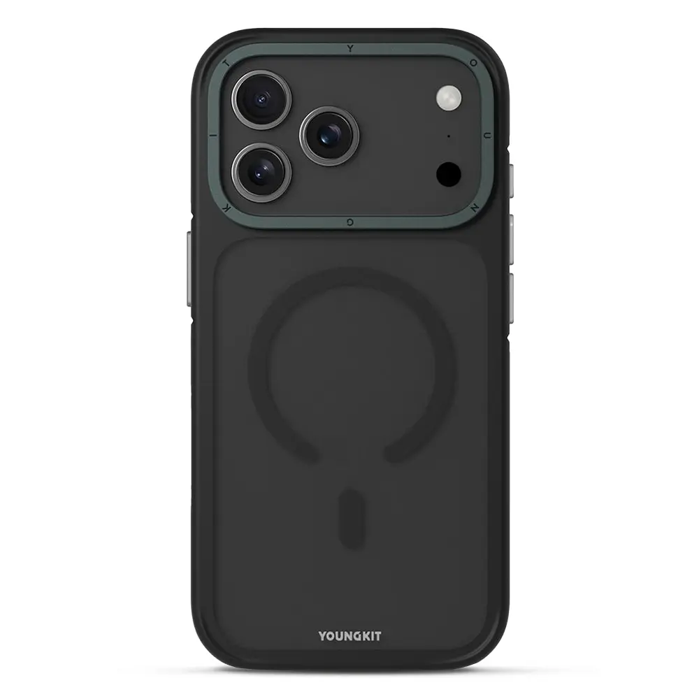 iPhone 17 Pro Max - Coque MagSafe YOUNGKIT Rocky Sand Noire