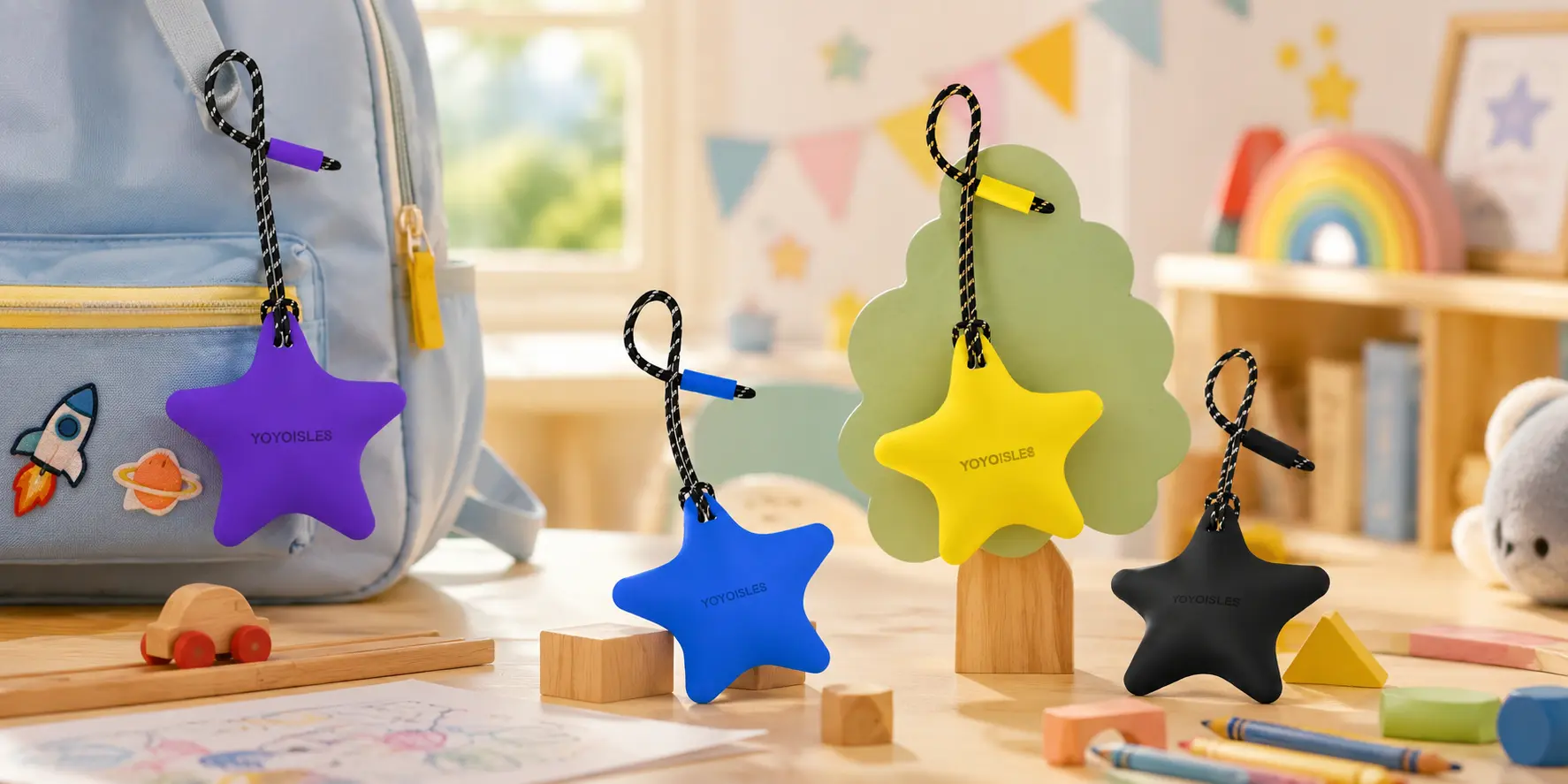 Pack de 4 coques YOYOISLES Air Stars pour AirTag