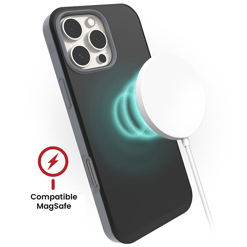 Coque MagSafe ZAGG SoHo Snap en Graphène & Matériaux Recyclés pour iPhone 16 Pro Max