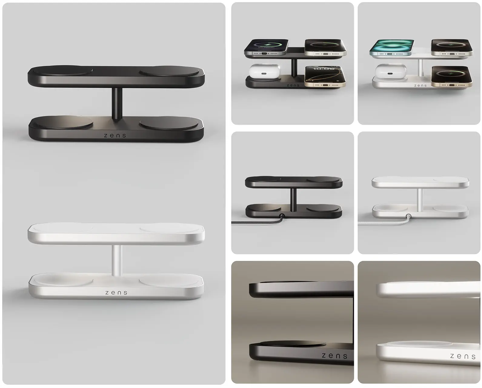 Station Induction Magnétique ZENS Quattro Pro 4 Qi2