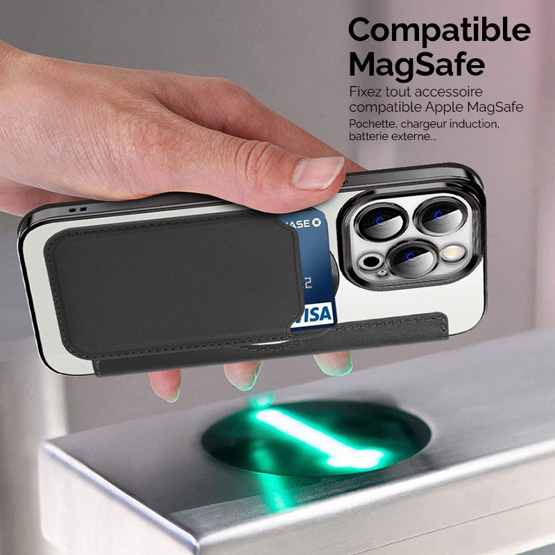 Étui Folio Ultra Slim Compatible MagSafe pour iPhone 12 Pro