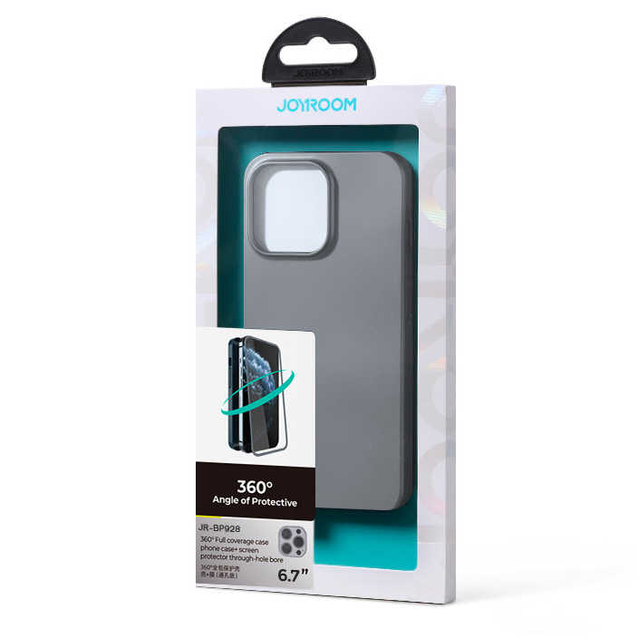 Coque Intégrale JOYROOM Full Cover 360 pour iPhone 13 Pro Max - Gris
